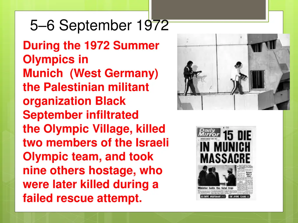 5 6 september 1972 during the 1972 summer