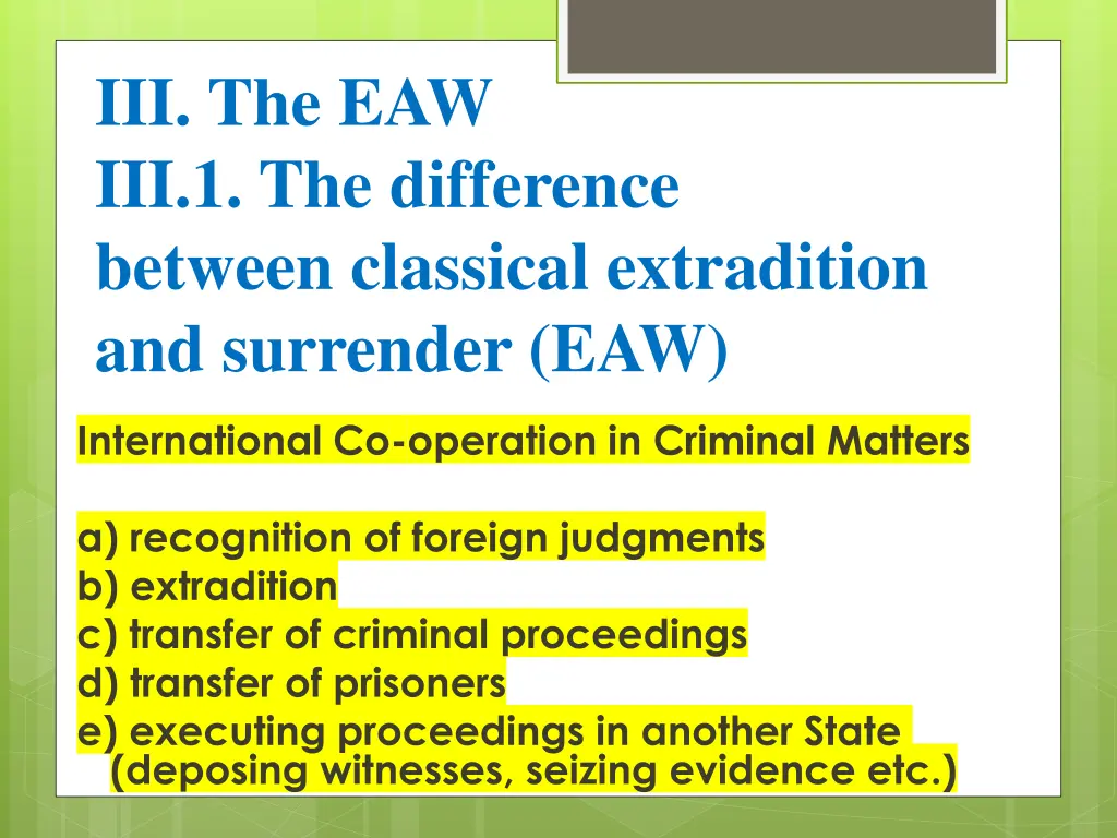 iii the eaw iii 1 the difference between