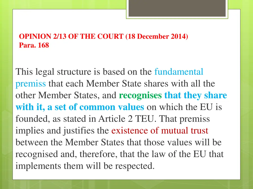 opinion 2 13 of the court 18 december 2014 para