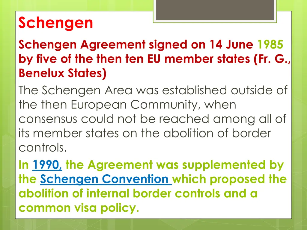 schengen schengen agreement signed on 14 june