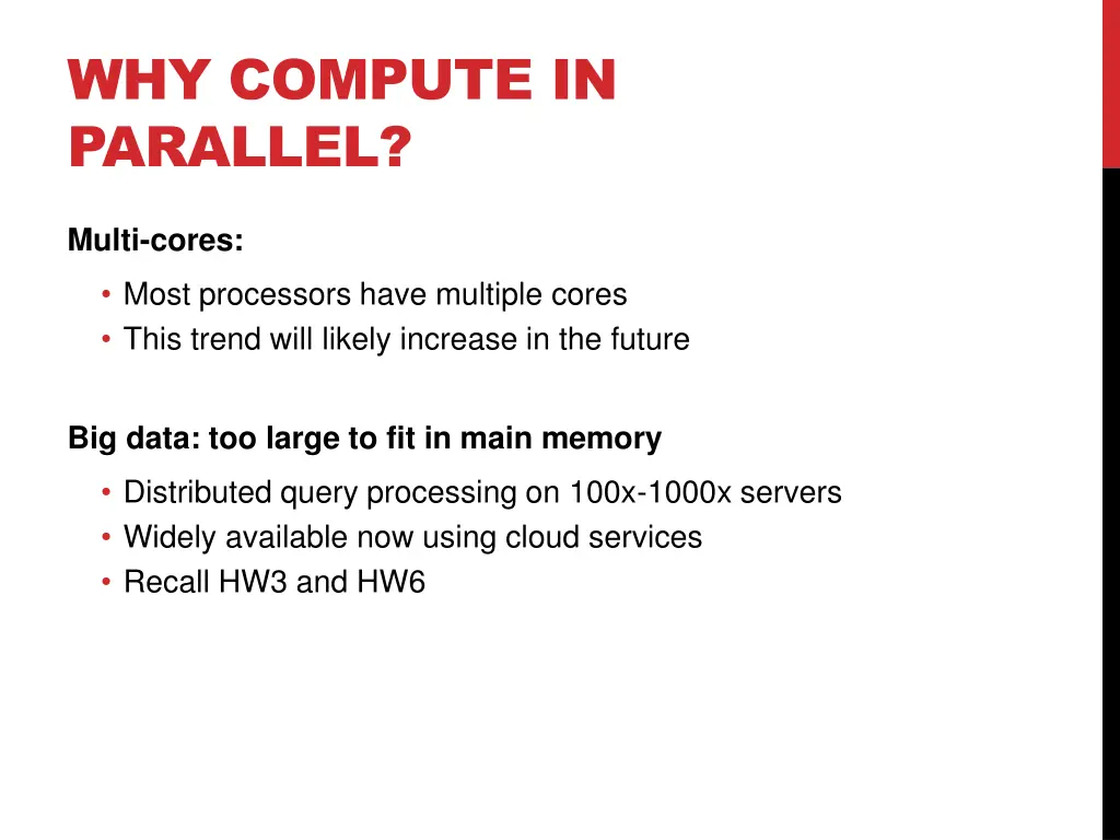 why compute in parallel