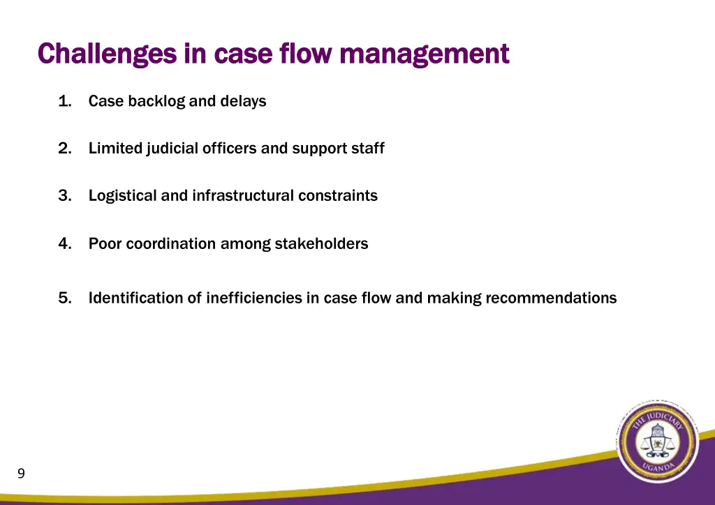 challenges in case flow challenges in case flow