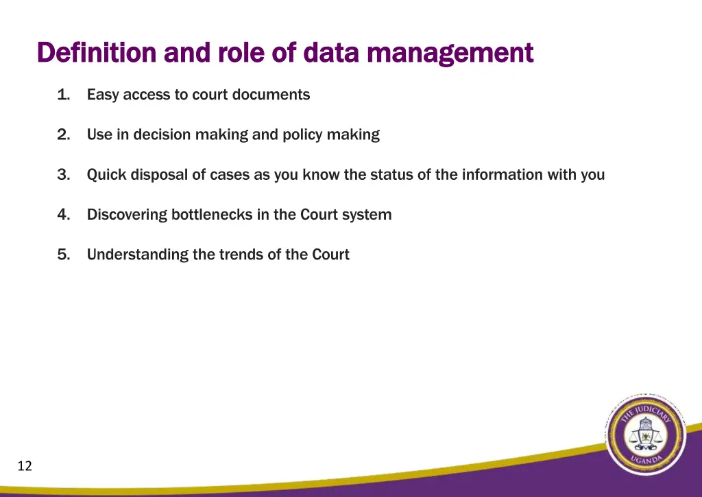 definition and role of data definition and role