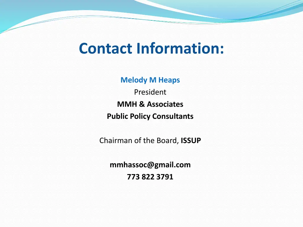 contact information
