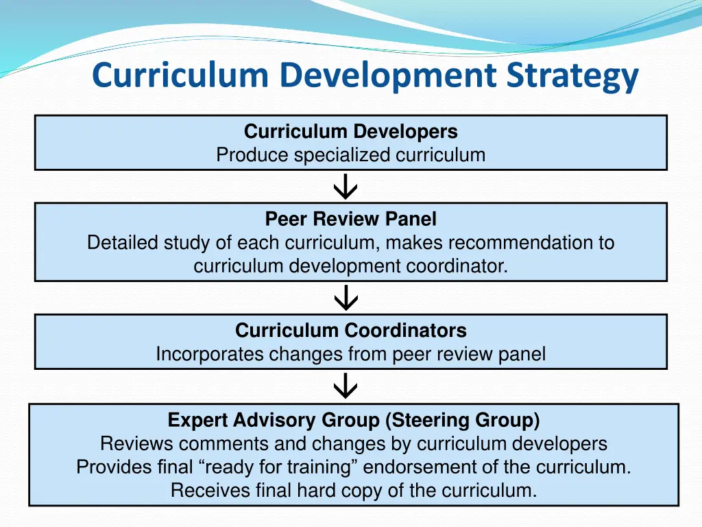curriculum development strategy