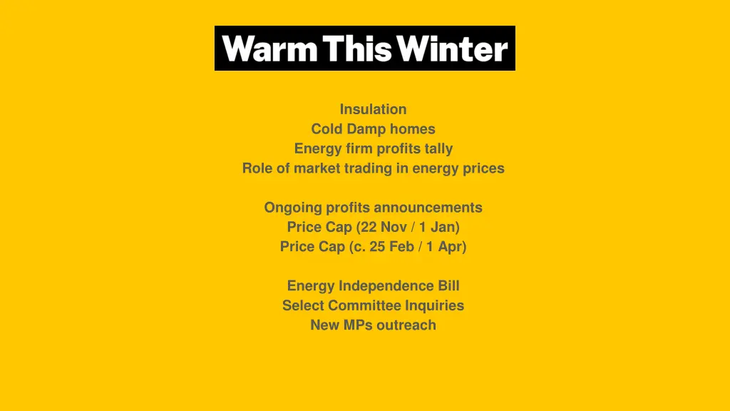 insulation cold damp homes energy firm profits