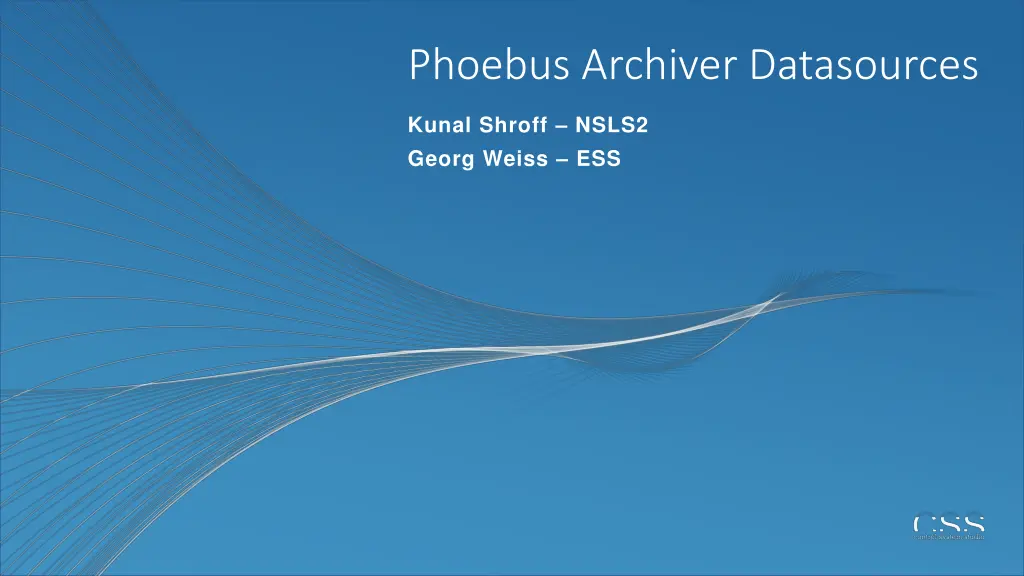 phoebus archiver datasources