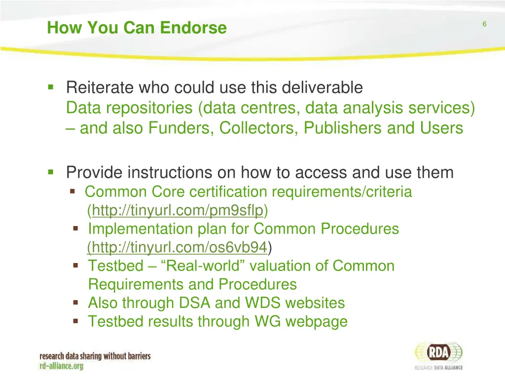 how you can endorse