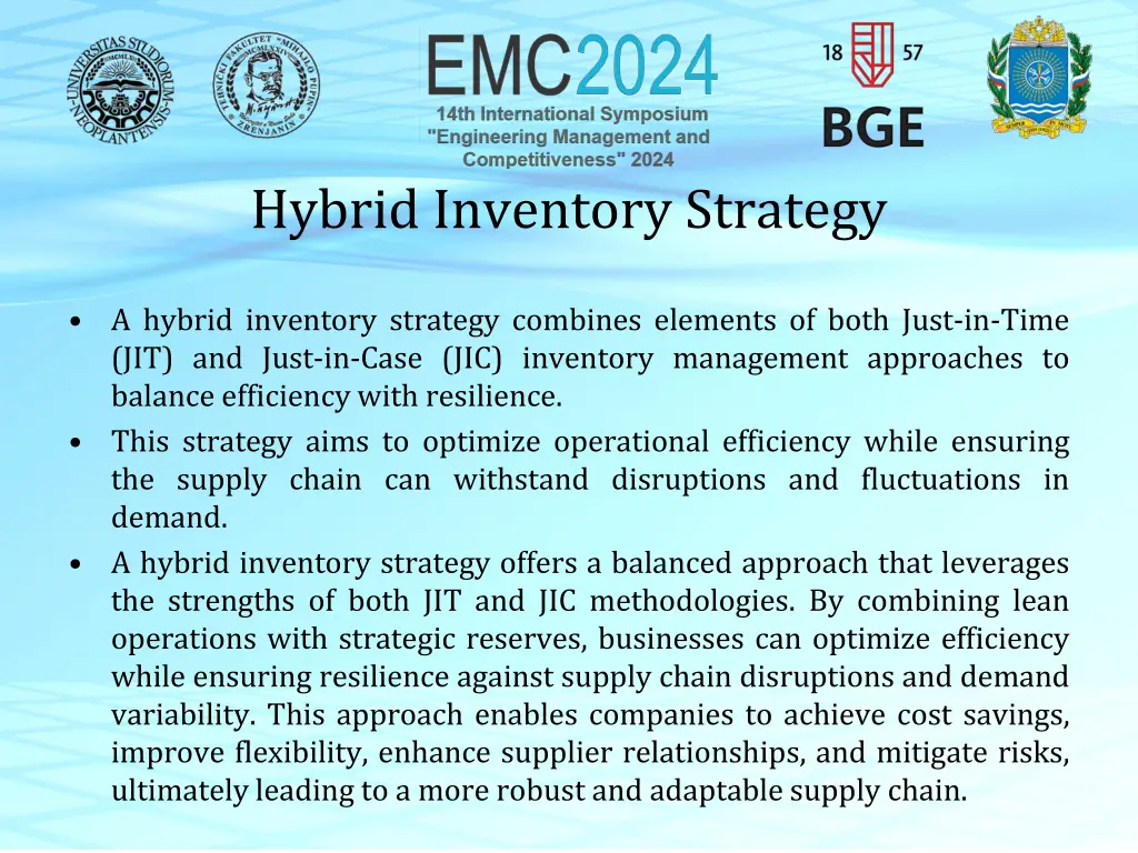 hybrid inventory strategy