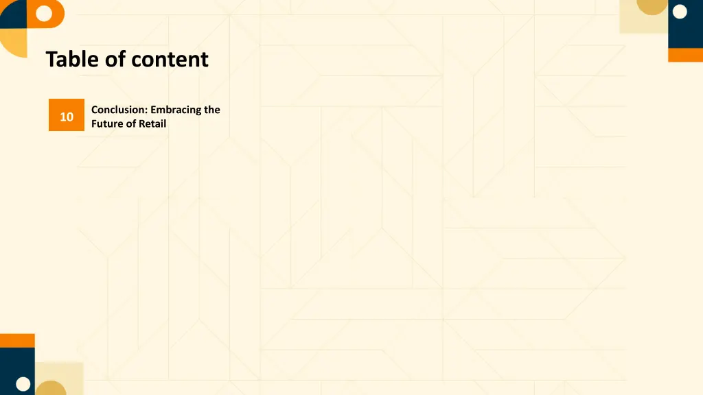 table of content 1