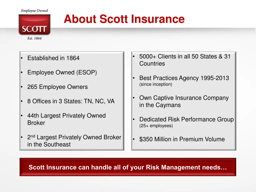 about scott insurance