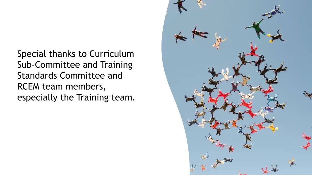 special thanks to curriculum sub committee