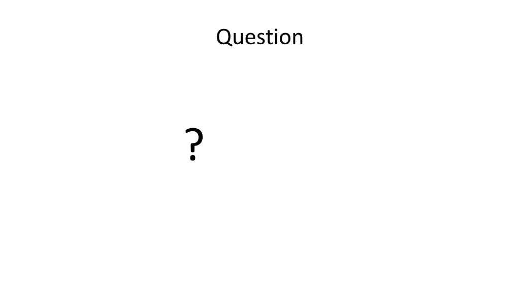 question