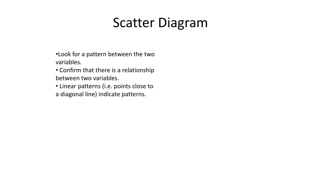 scatter diagram