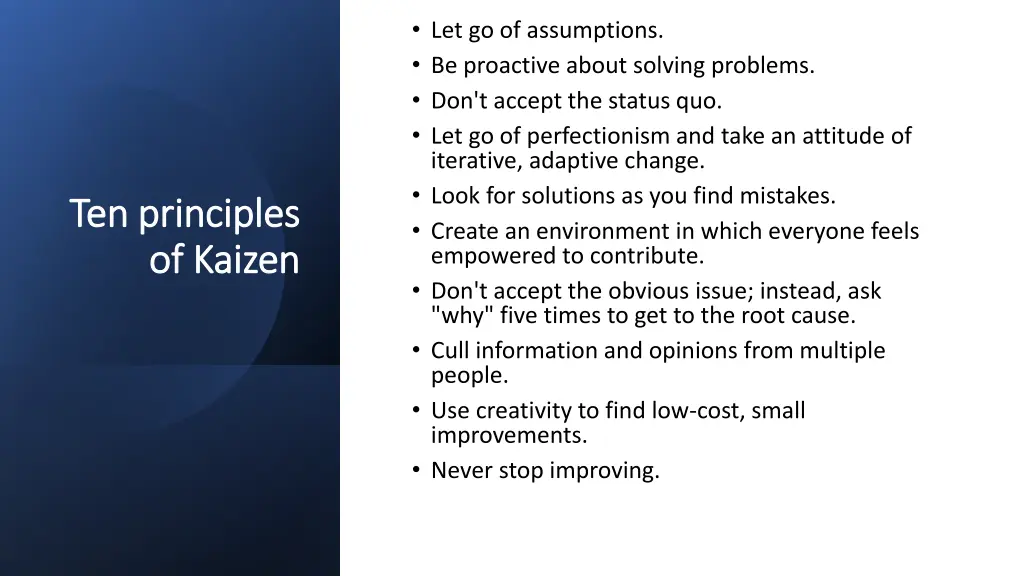 let go of assumptions be proactive about solving