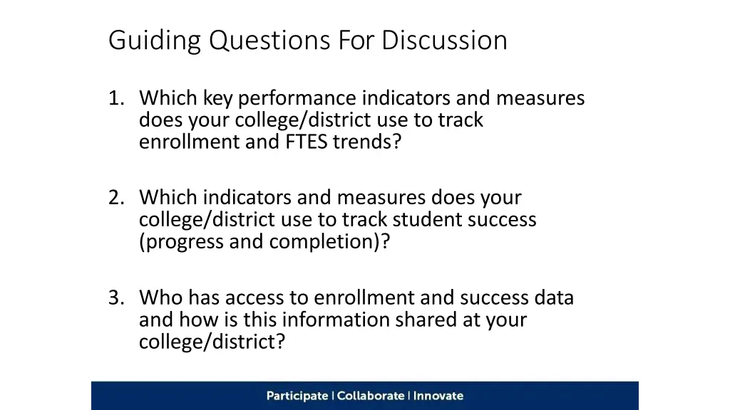 guiding questions fordiscussion