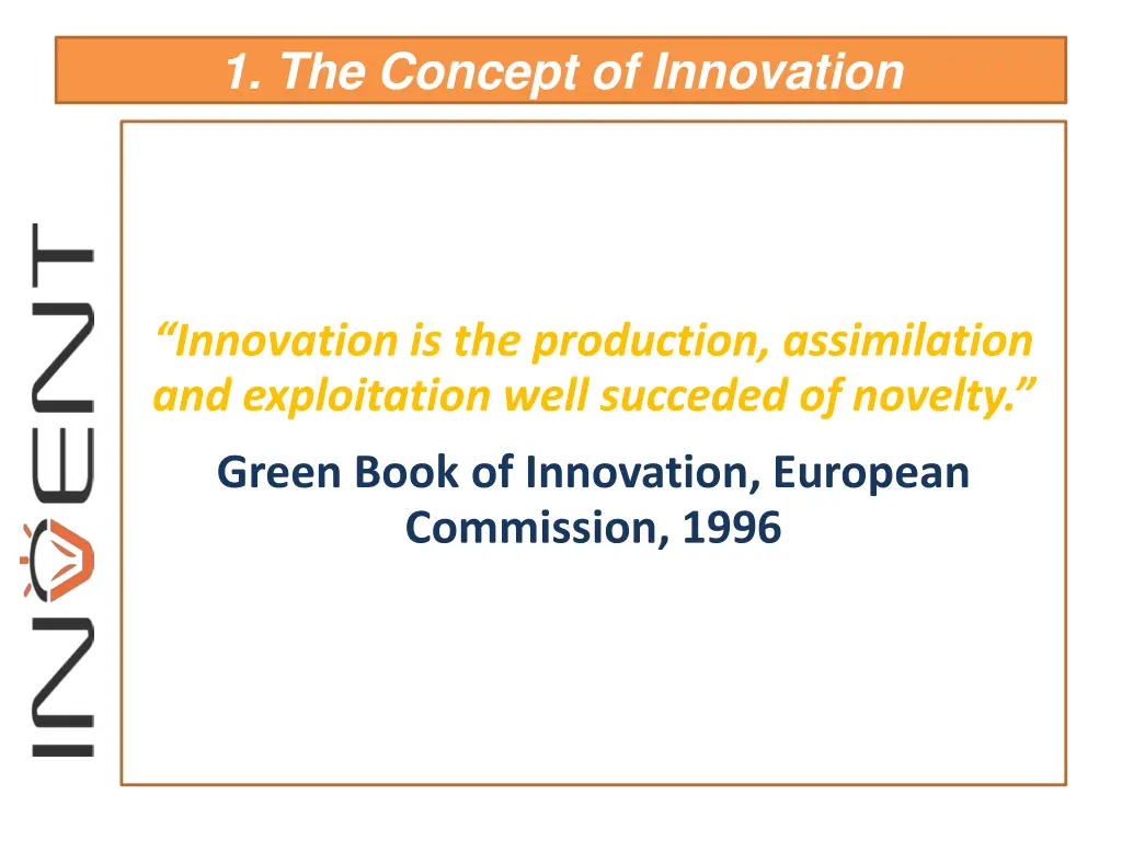 1 the concept of innovation 5