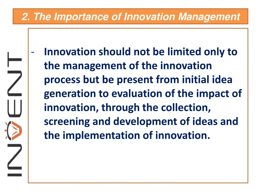2 the importance of innovation management 8