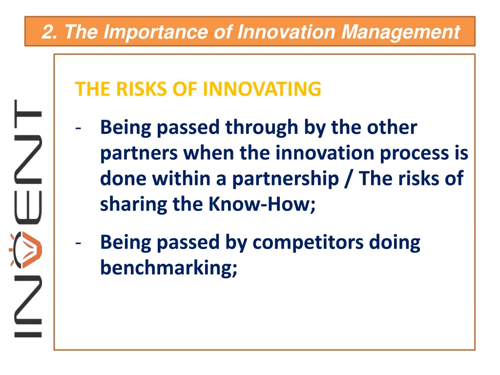 2 the importance of innovation management