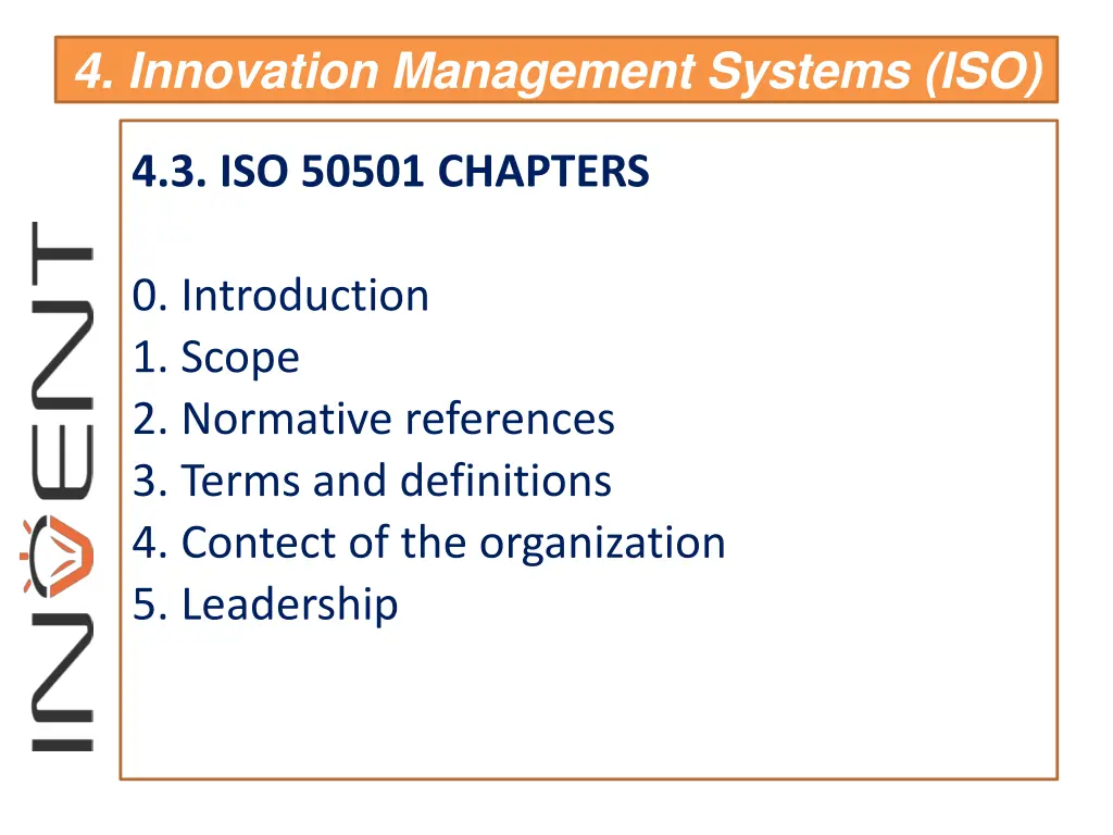 4 innovation management systems iso 3