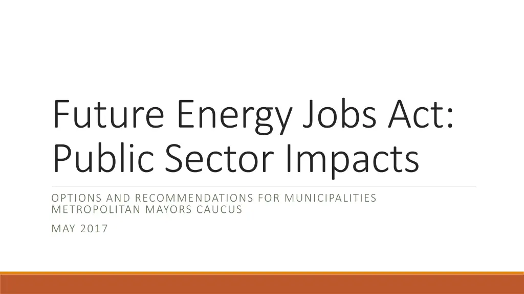 future energy jobs act public sector impacts