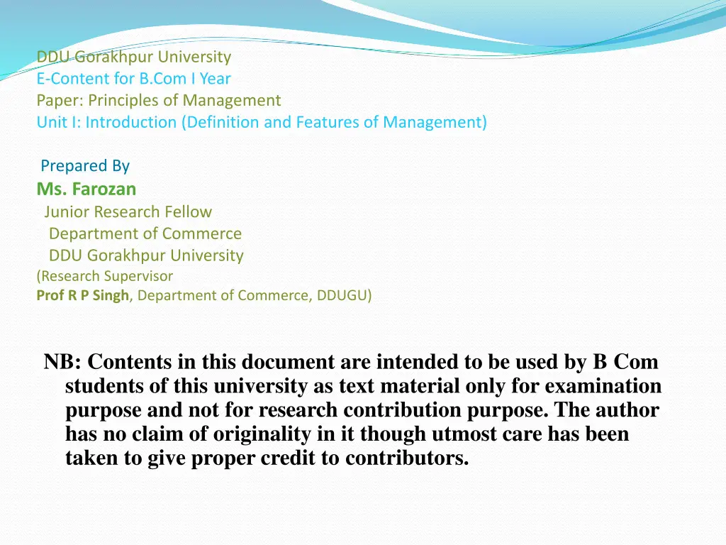 ddu gorakhpur university e content