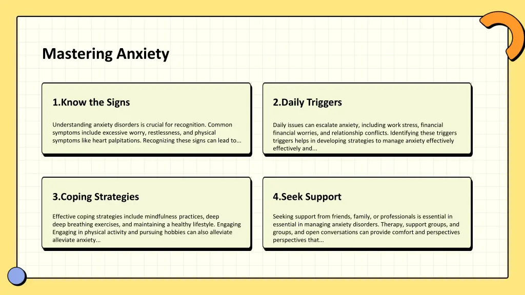 mastering anxiety