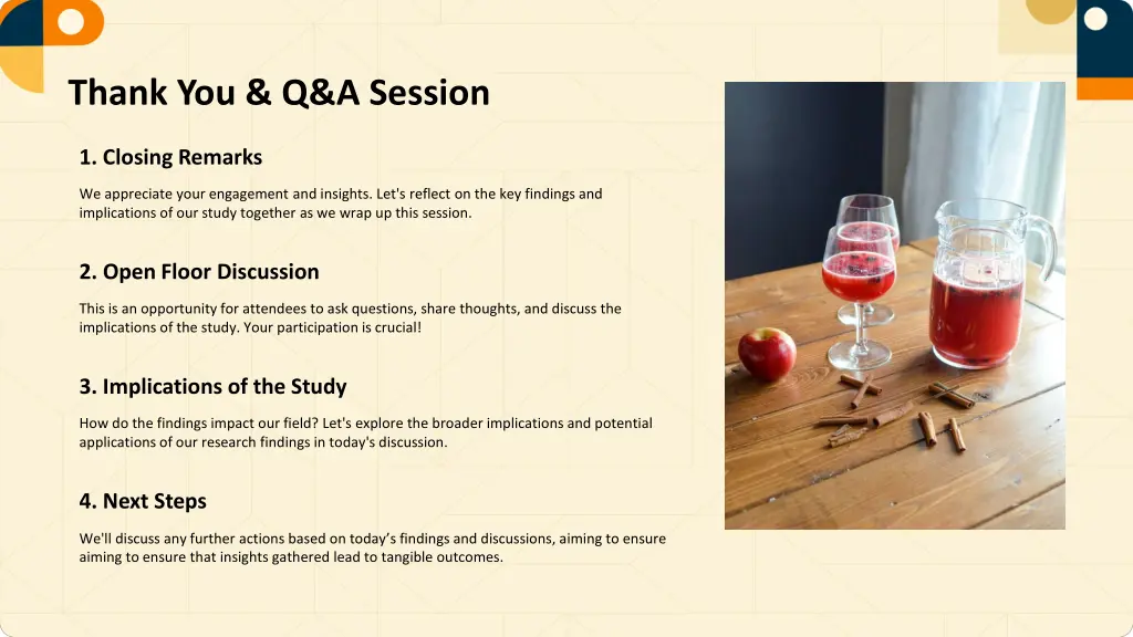 thank you q a session