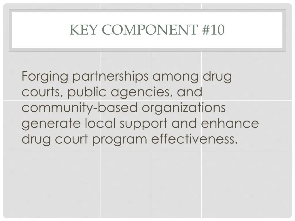 key component 10