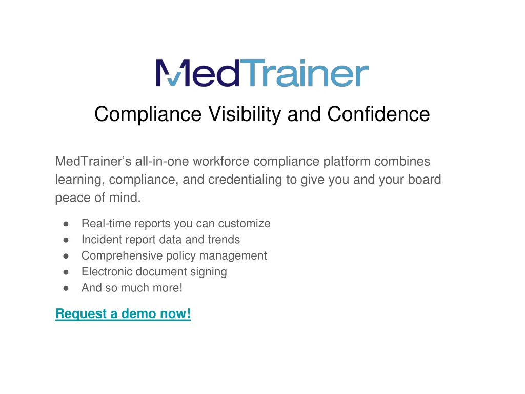 compliance visibility and confidence