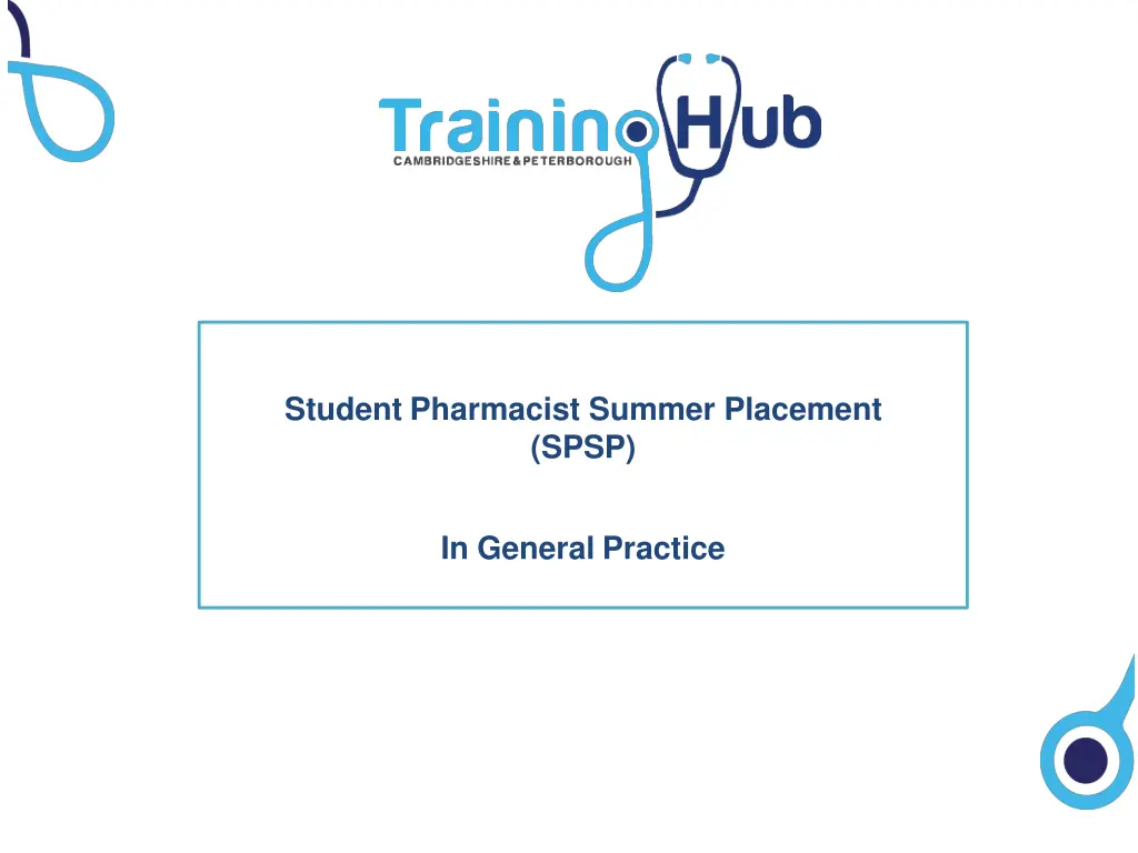 student pharmacist summer placement spsp