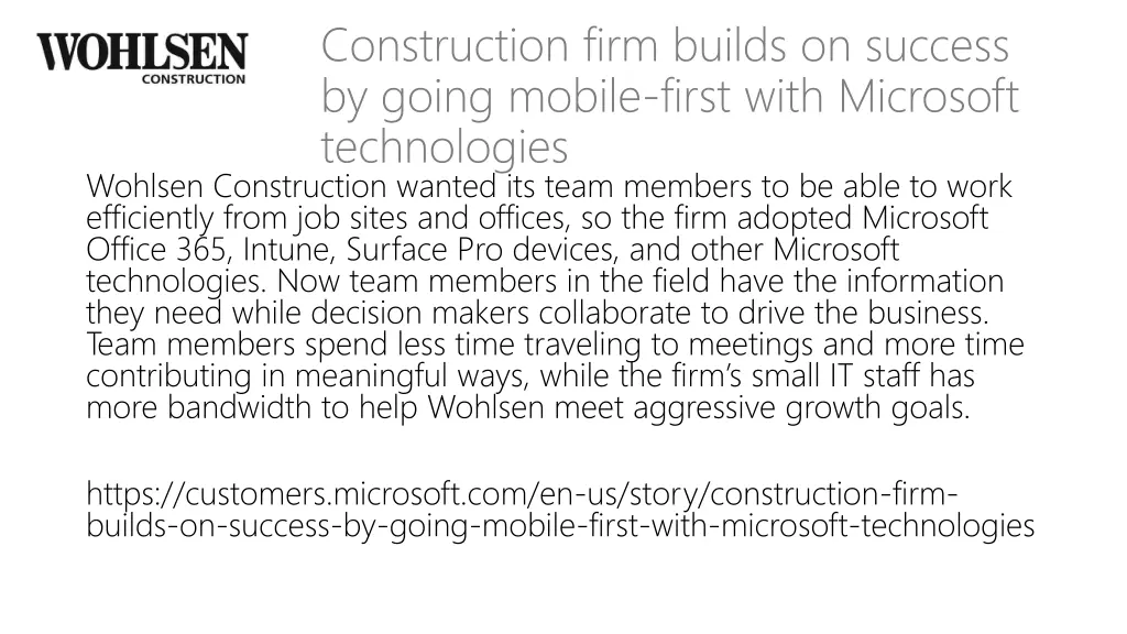 construction firm builds on success by going