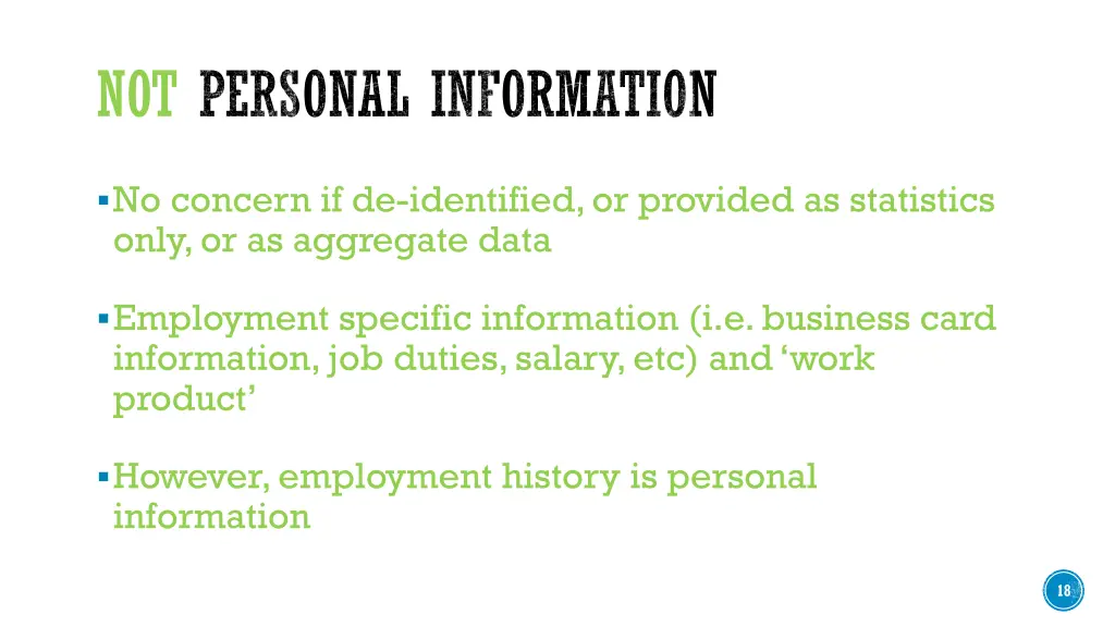 not personal information