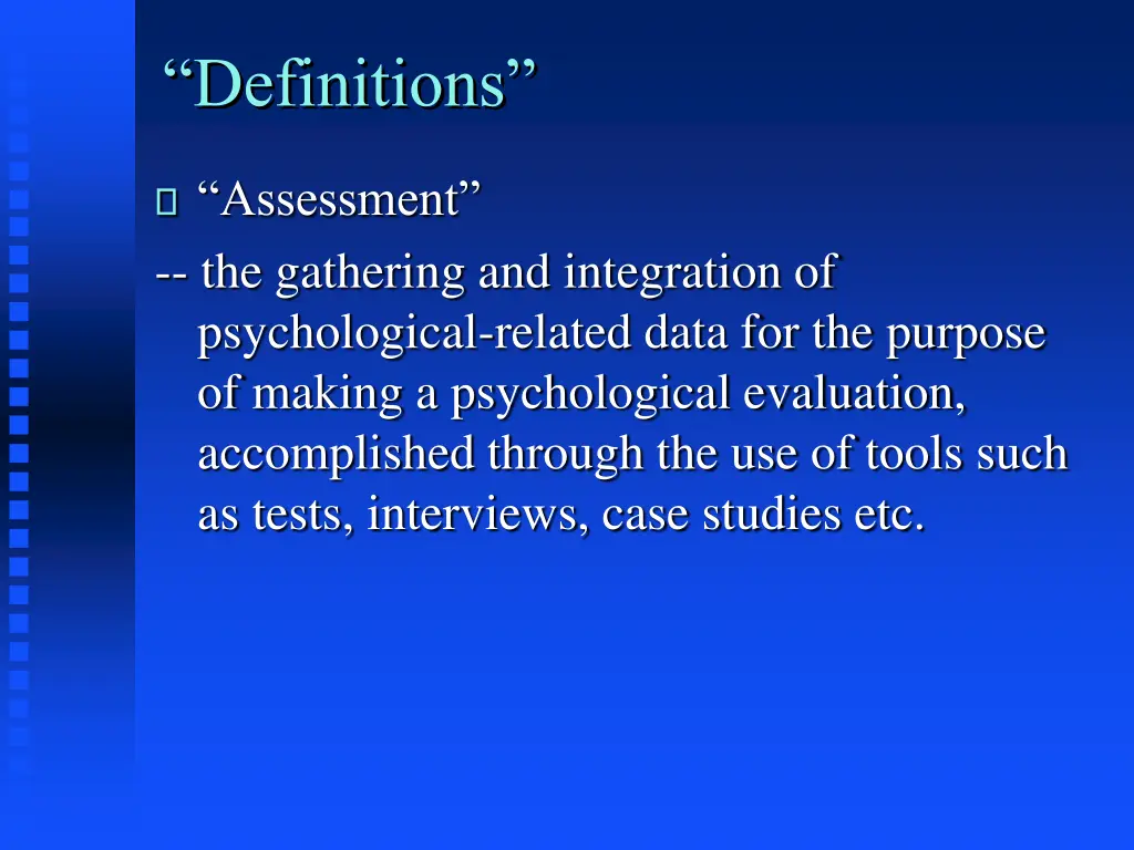 definitions
