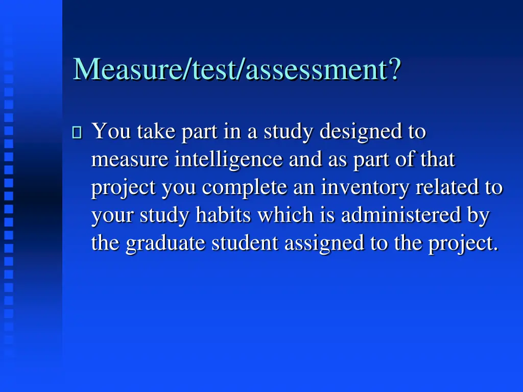 measure test assessment