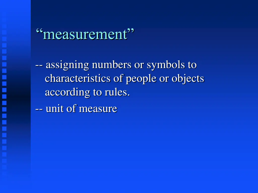 measurement