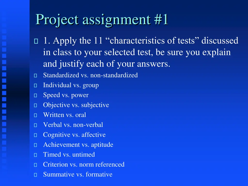 project assignment 1