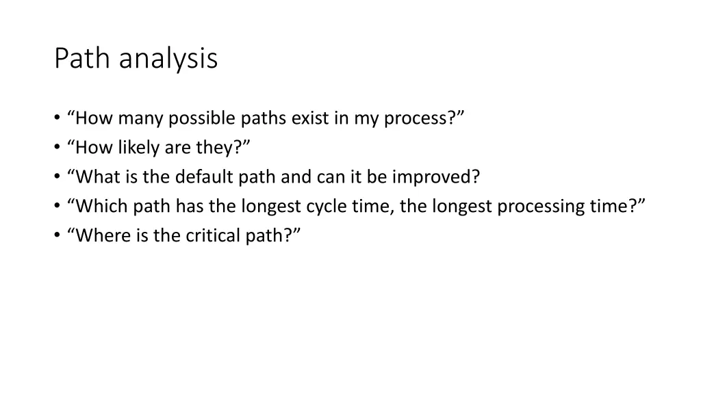 path analysis