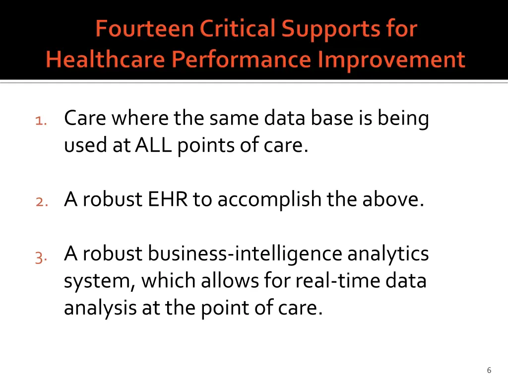 1 care where the same data base is being used