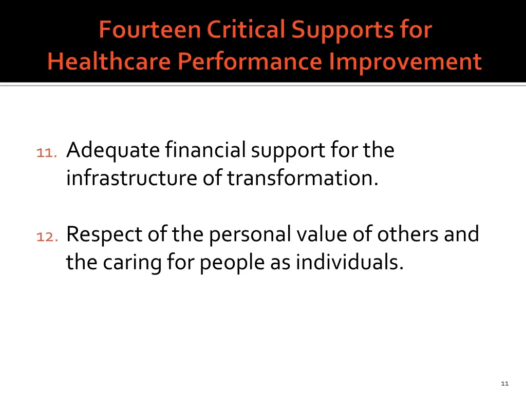 11 adequate financial support