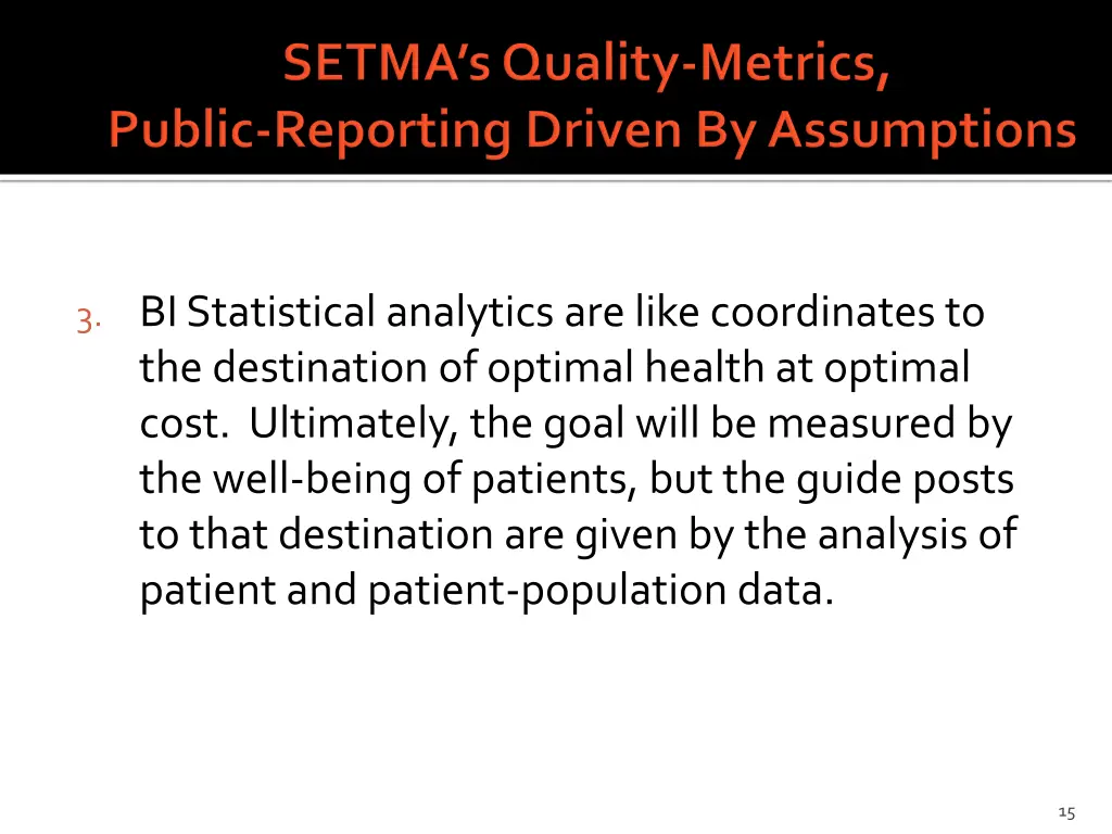 3 bi statistical analytics are like coordinates