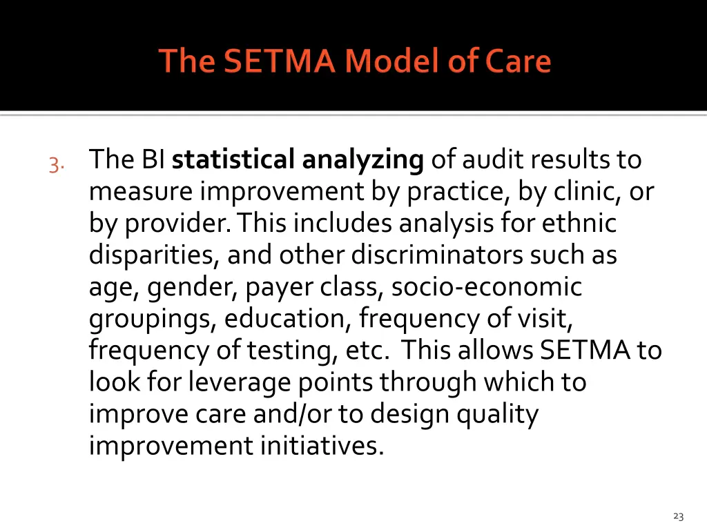 3 the bi statistical analyzing of audit results