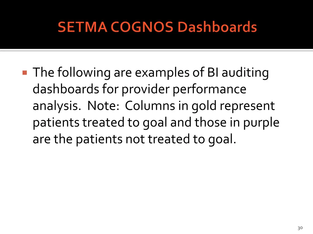 the following are examples of bi auditing