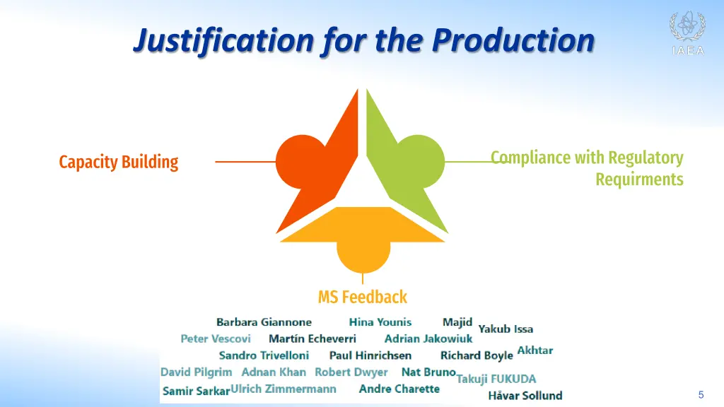 justification for the production