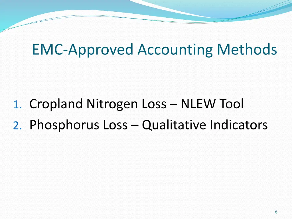 emc approved accounting methods