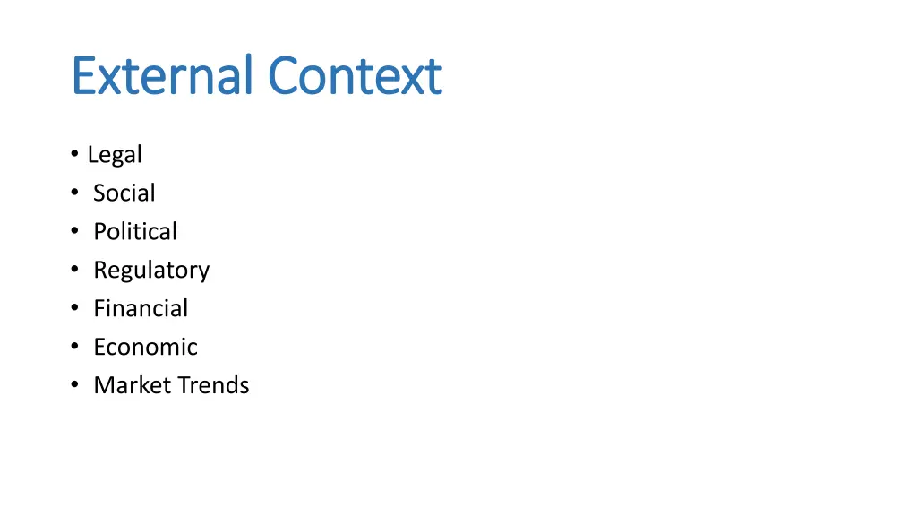 external context external context