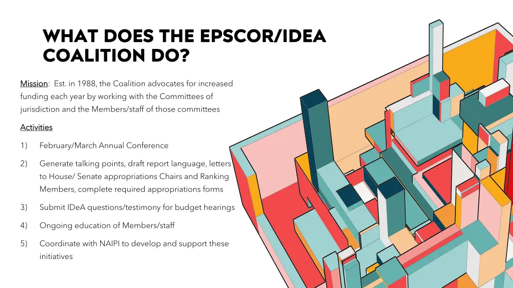 what does the epscor idea coalition do