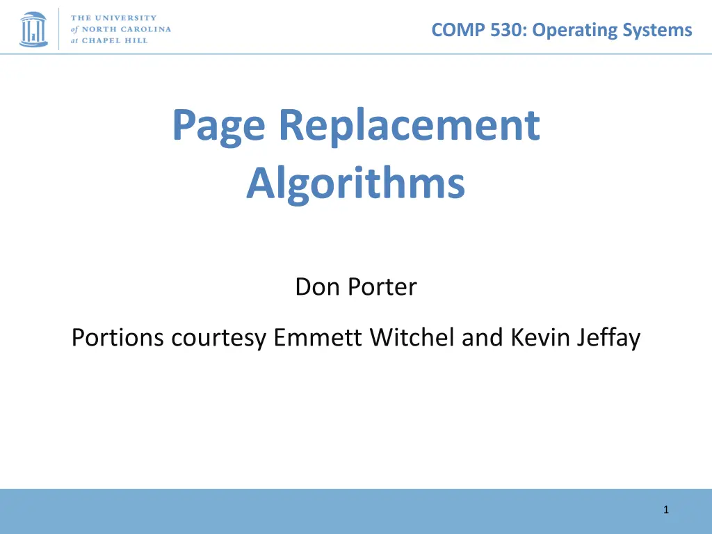 comp 530 operating systems