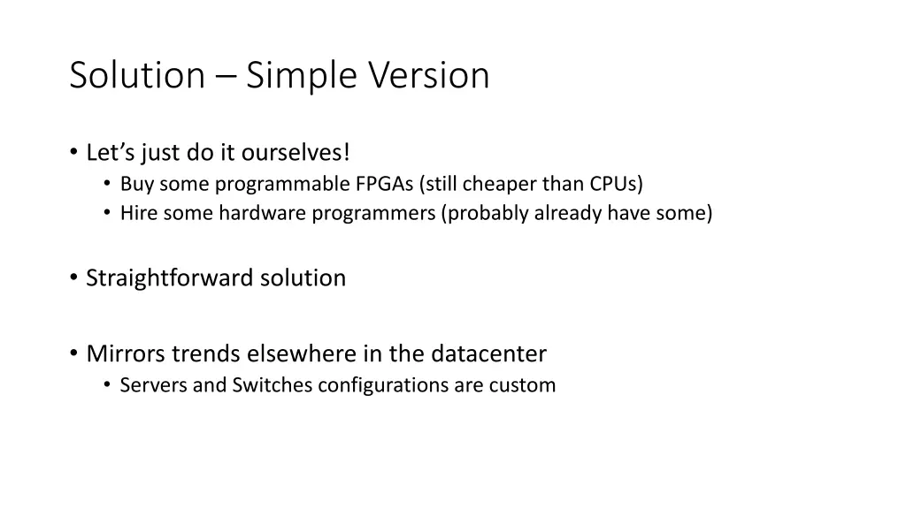solution simple version 1