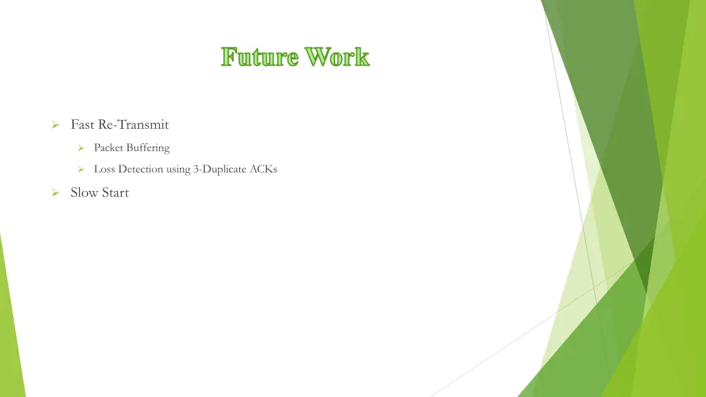 future work